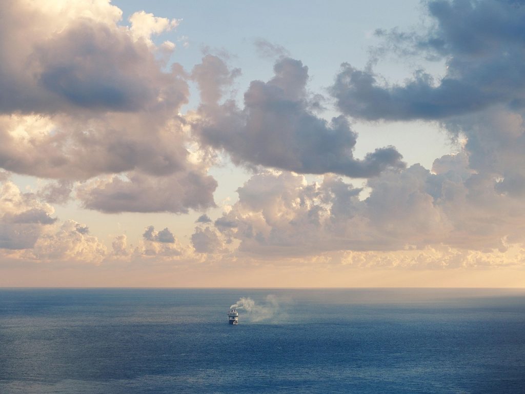 Tarif sea, ferry, ship, smoke, clouds, dawn, crete, greece, island, october, mediterranean, water, nature, sky, ocean, sky, sky, sky, sky, sky